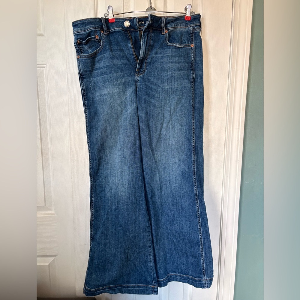 💙 GUC American Eagle Wide Leg Jeans - Size 14 Short
